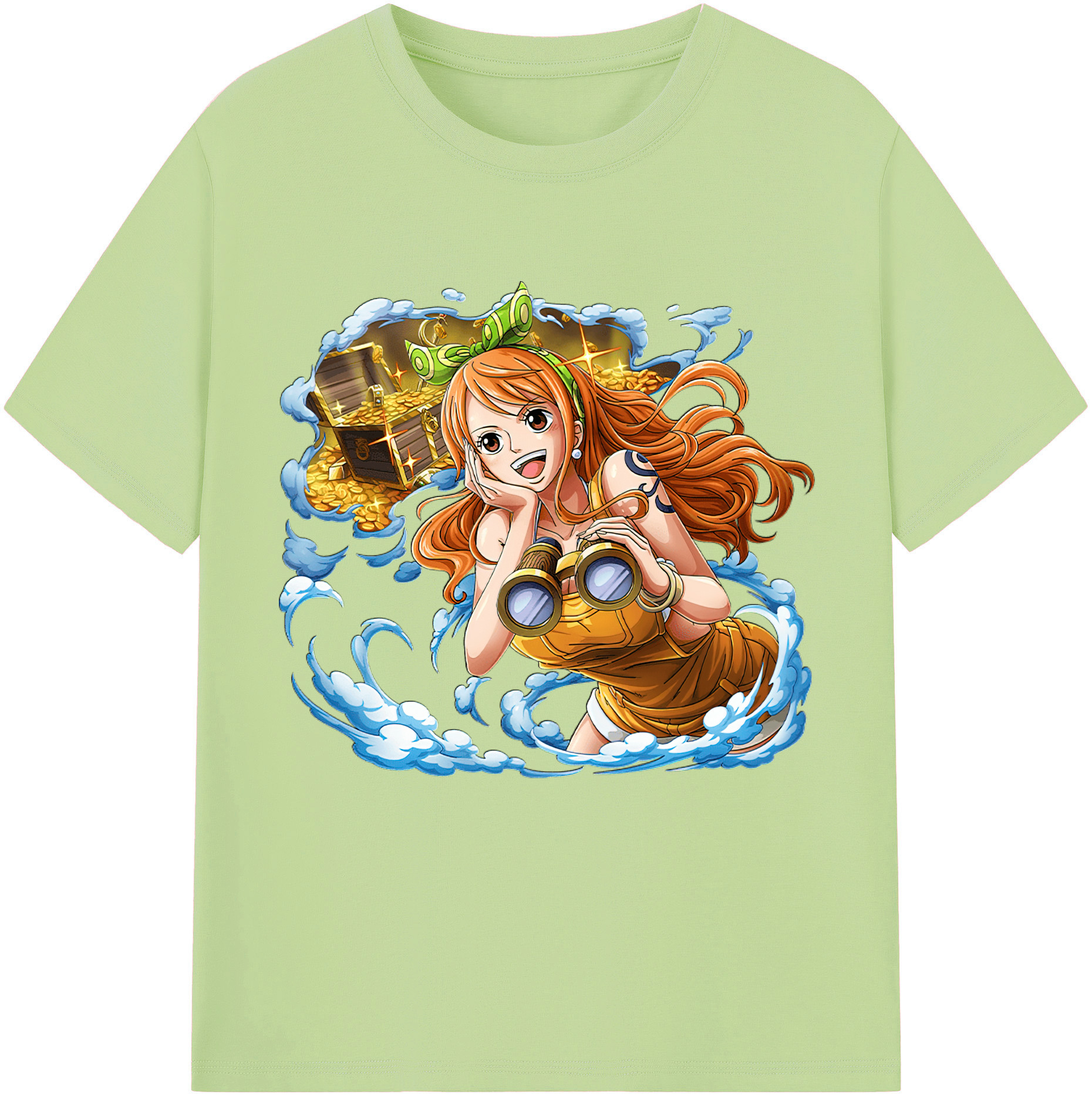 ワンピース ナミ ONE PIECE Nami 綿100％半袖Tシャツ（フロントプリント）